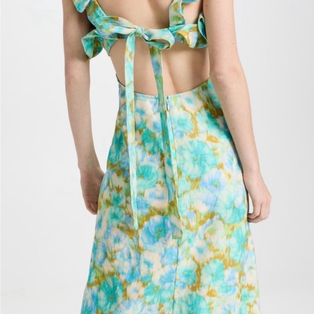 NWT Zimmermann High Tide Frill Midi Dress (US8) - Picture 8 of 9